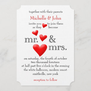 To be Mr & Mrs Wedding Invitation
