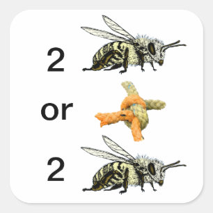 To be or not to be square sticker