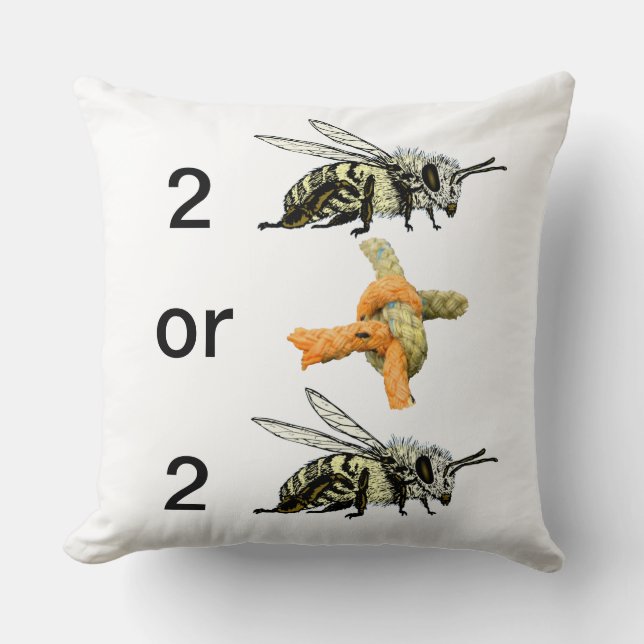 To be or not to be throw pillow (Front)