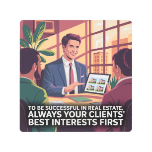 To Be Successful In Real Estate Metal Print