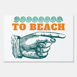 To Beach Sign
