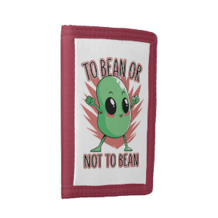 To bean or not to bean tri-fold wallet