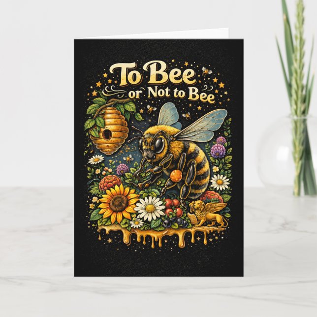 To Bee or Not to Bee Holiday Card (Front)