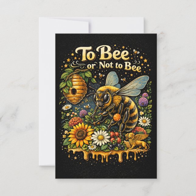 To Bee or Not to Bee Thank You Card (Front)