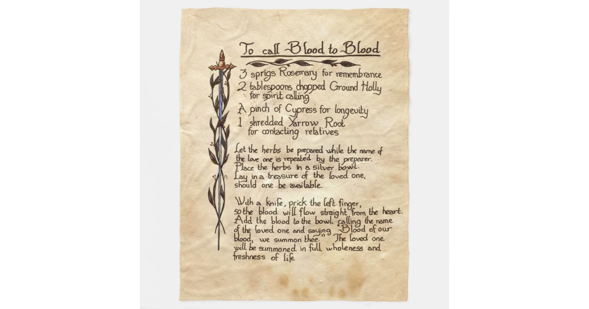 To Call Blood To Blood Fleece Blanket Zazzle