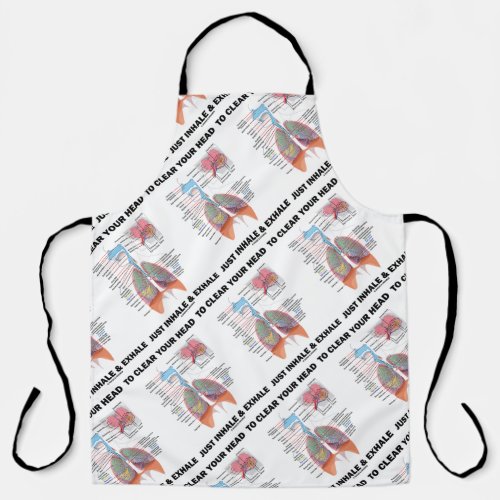 To Clear Your Head Just Inhale  Exhale Respire Apron