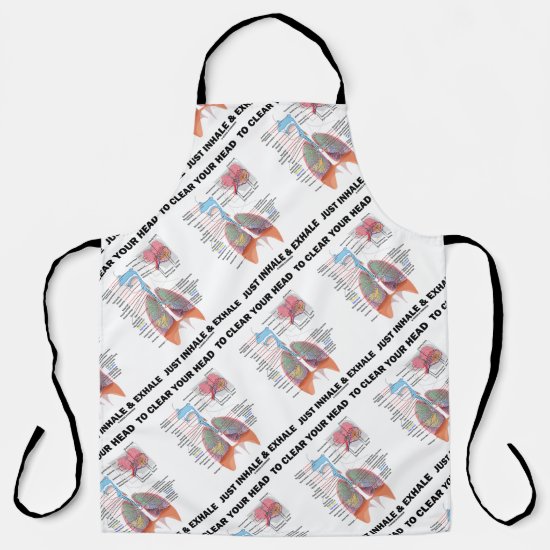 To Clear Your Head Just Inhale & Exhale Respire Apron