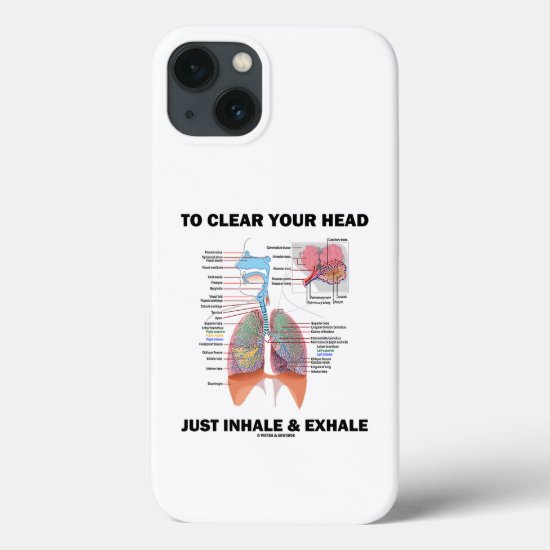 To Clear Your Head Just Inhale & Exhale Respire iPhone 13 Case
