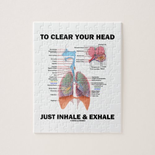 To Clear Your Head Just Inhale  Exhale Respire Jigsaw Puzzle