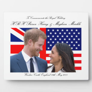 To Commemorate the Royal Wedding Harry and Meghan Plaque