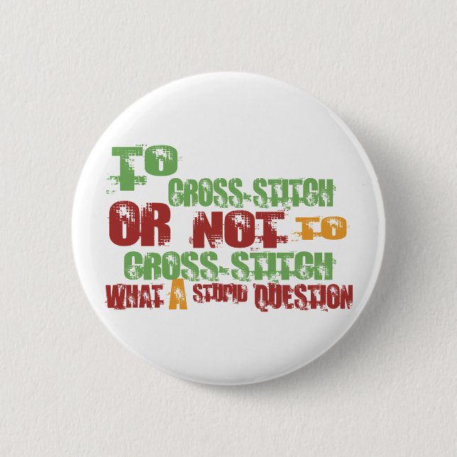 To Cross-stitch Button (Front)