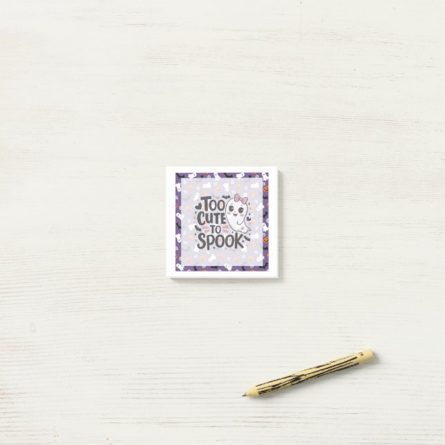 To Cute To Spook Post-it Notes (On Desk)