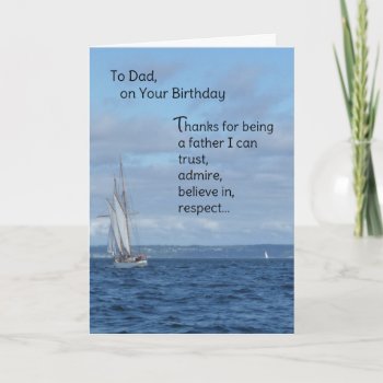 To Dad  On Your Birthday Card by inFinnite at Zazzle
