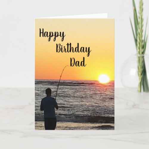 TO DAD ON YOUR BIRTHDAY CARD
