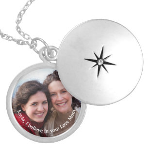 To Daughter From Mom Love and Encouragement Locket Necklace