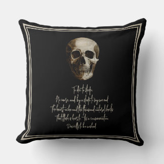 To die: to sleep Shakespearian Throw Pillow