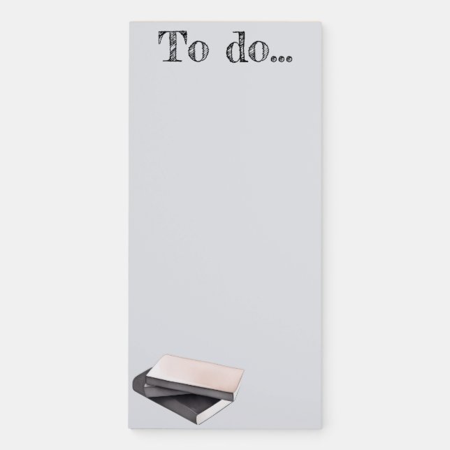 To Do Book Stack Notepad | Gray Neutral Notes & To (Front)
