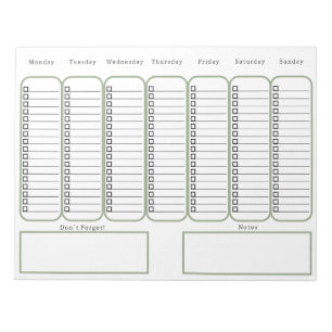 To Do Checklist And Planner For Organization Notes