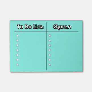 To Do/Chores list Notes