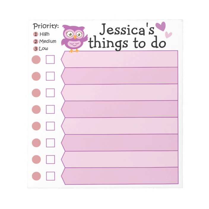 Things To Do Template from rlv.zcache.com