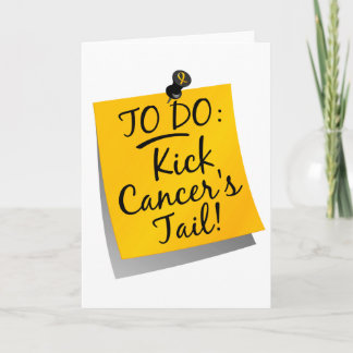 To Do - Kick Cancer's Tail Childhood Card