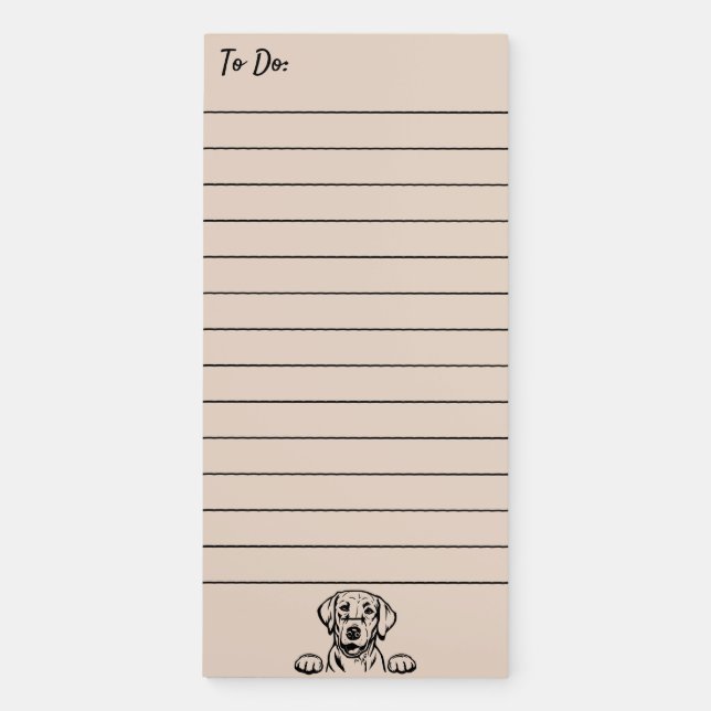 “To Do” Labrador Magnetic Notepad (Front)