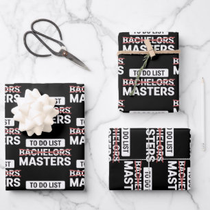 To Do List Bachelors Masters Degree College Grade Wrapping Paper Sheets