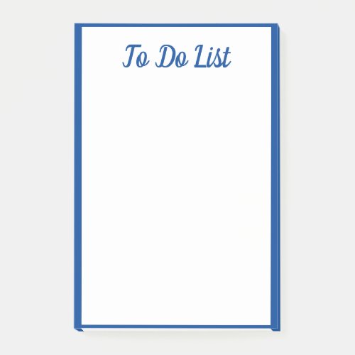 To Do List Bordered Edges Blue White Simple Post_it Notes