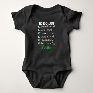 To Do List,Brother gift Baby Bodysuit