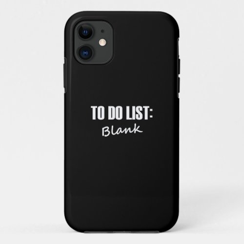 To Do List iPhone 11 Case