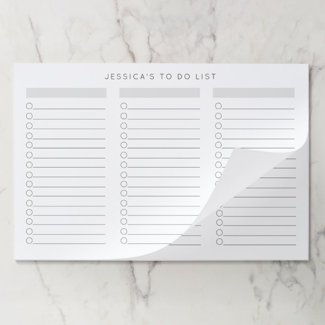 To Do List Checklist Task Lists Paper Pad (Folded)