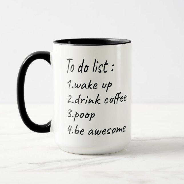 To do list coffee mug (Left)