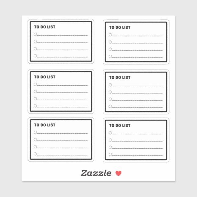 To Do List Daily Planner Sticker (Sheet)
