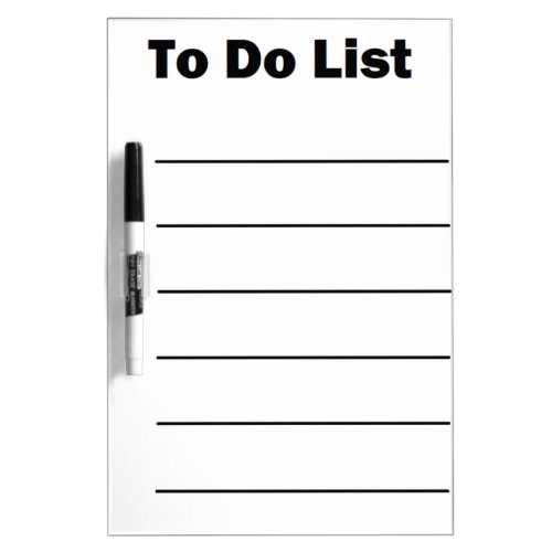 To Do List Dry Board