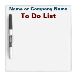 To Do List Dry Board
