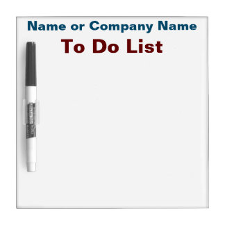 To Do List Dry Board