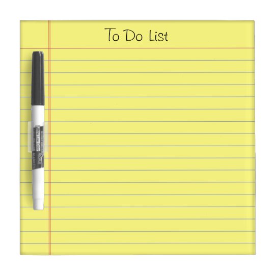 To Do List DryErase Board
