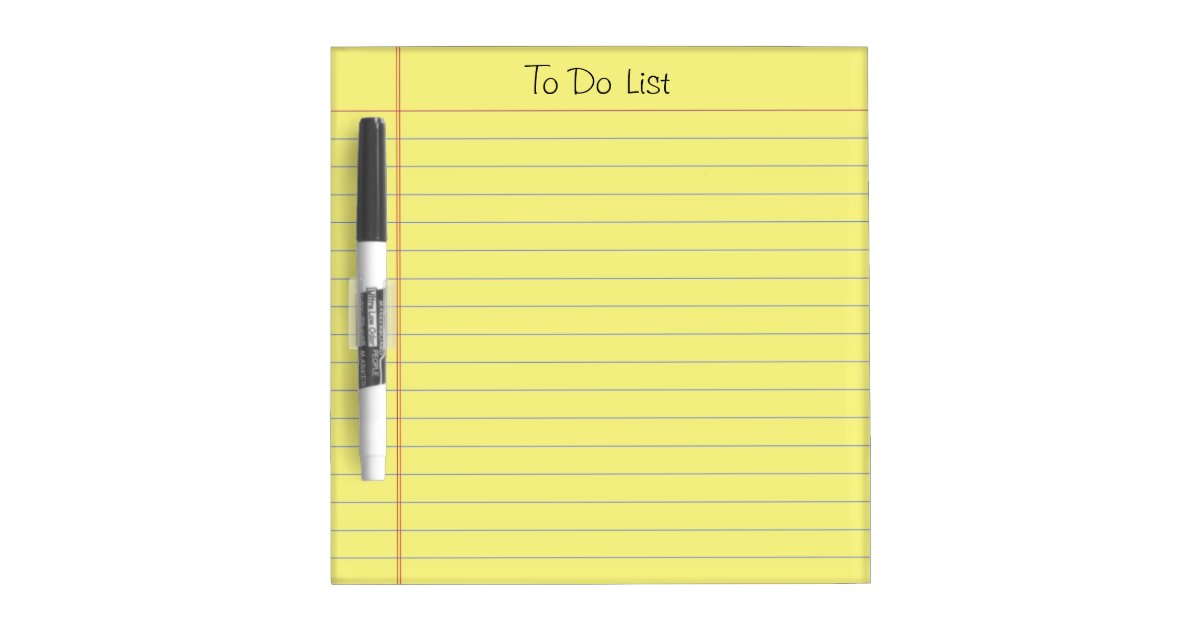 To Do List Dry-Erase Board | Zazzle.com