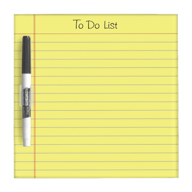 To Do List Dry-Erase Board (Front)