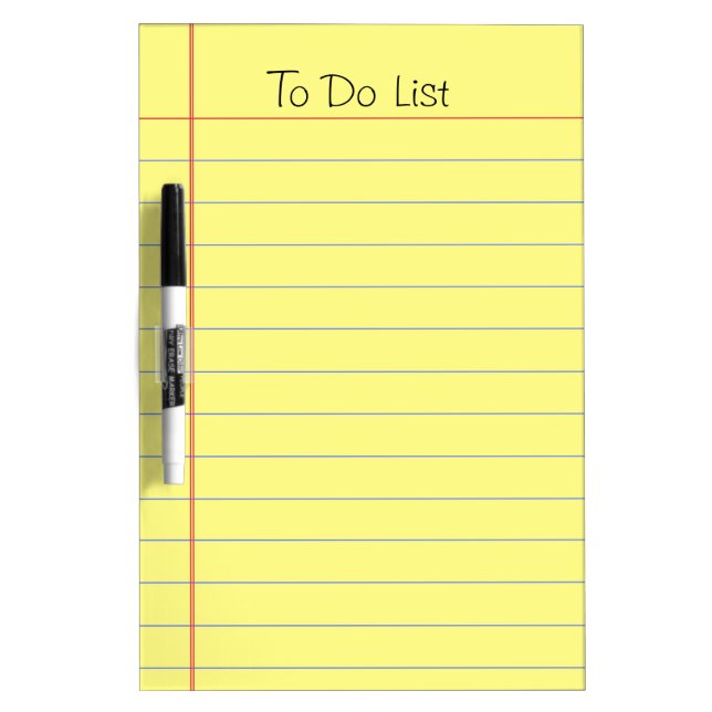 To Do List Dry-Erase Board (Front)