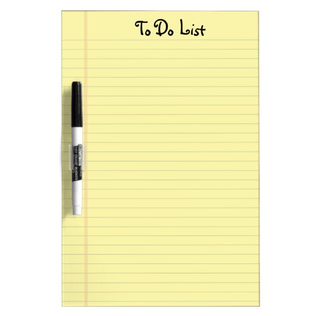 To Do List Dry Erase Board (Front)