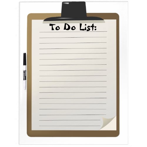 To Do List Dry Erase Board