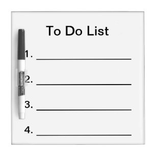 To Do List Dry Erase Board
