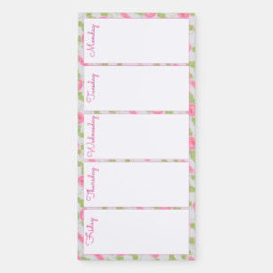 To Do List Each Week Day Magnetic Notepad