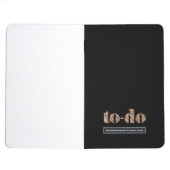 To-do List Elegant Typography Black and Gold Journal | Zazzle