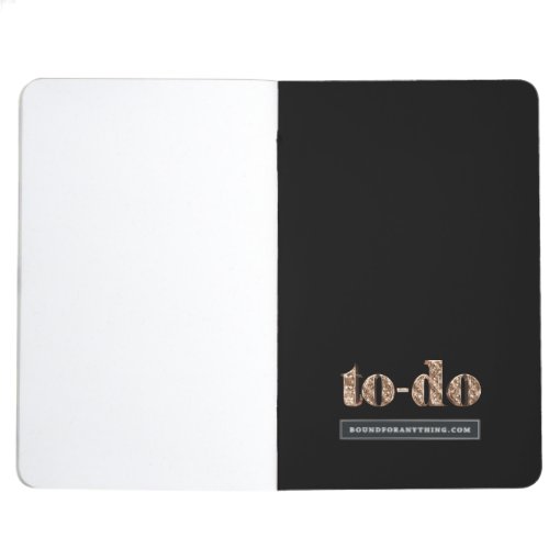 To-do List Elegant Typography Black and Gold Journal | Zazzle