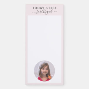To Do list for kids, personalized photo template Magnetic Notepad