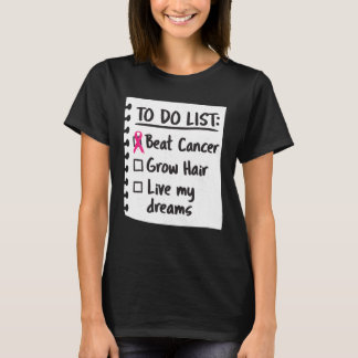 To Do List Funny Breast Cancer Awareness T-Shirt