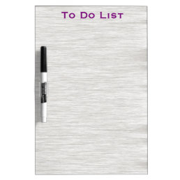To do List Grocery Minimal White Bamboo Dry-Erase Board
