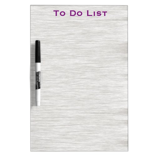 To do List Grocery Minimal White Bamboo Dry_Erase Board